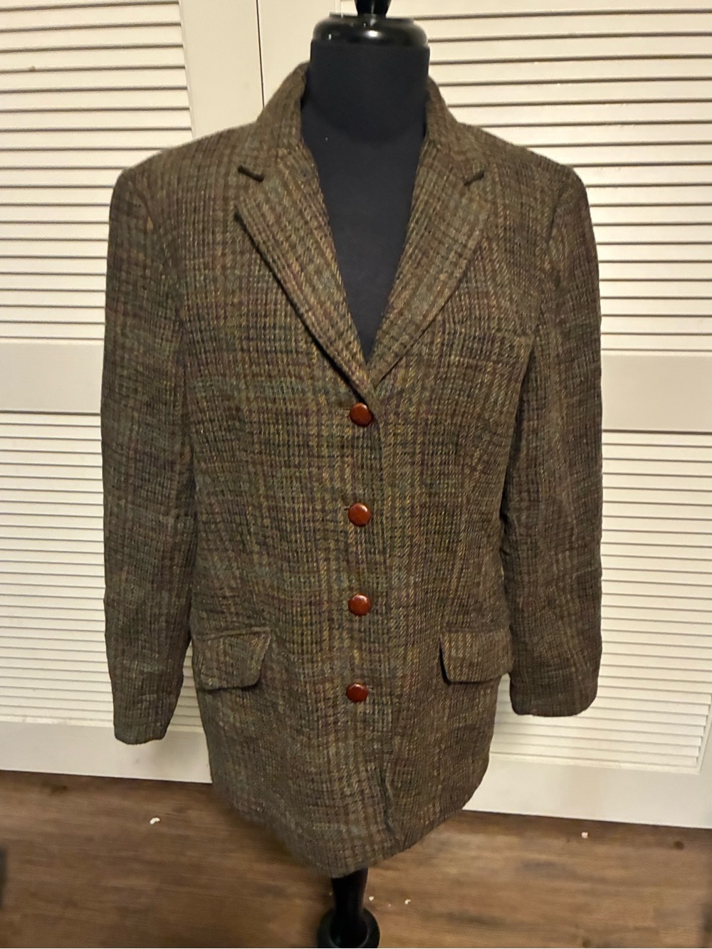 Orvis Brown Multi-Tone Tweed Blazer
